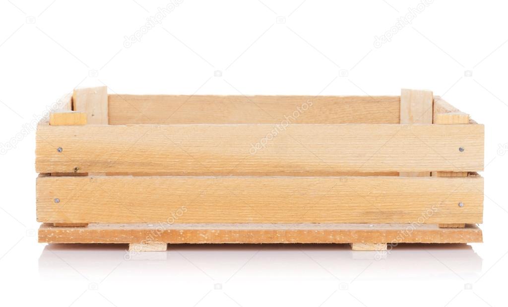 Empty wooden box
