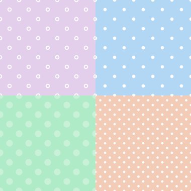 renkli polka dot seamless modeli