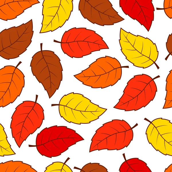 Seamless leaves pattern — Stock Vector