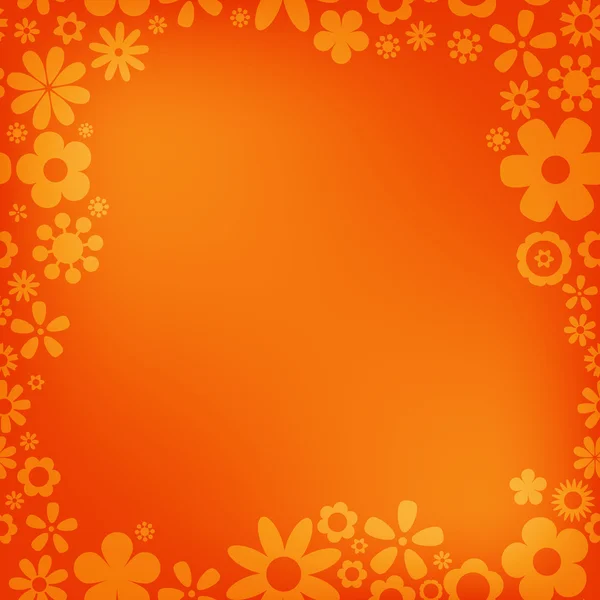 Various flower frame background — Stock Vector