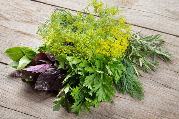 Fresh garden herbs — Stock Photo, Image