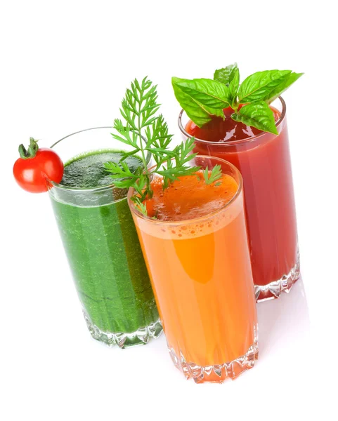 Färska grönsaker smoothies — Stockfoto