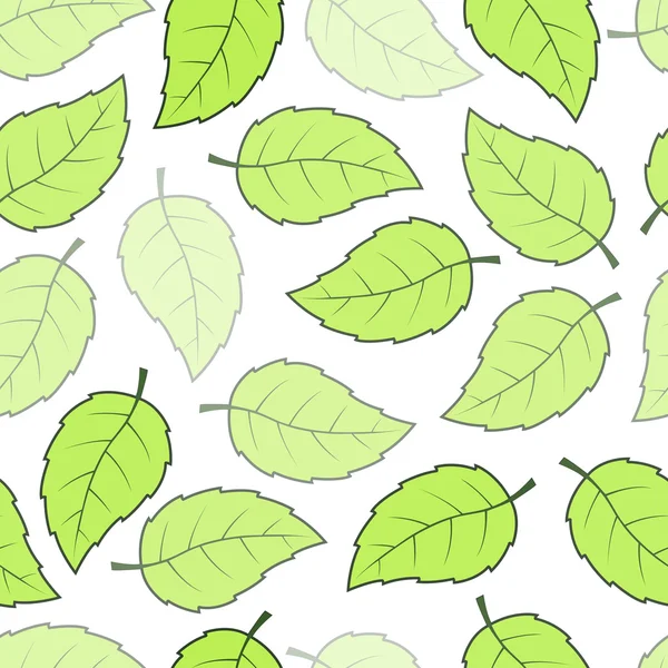 Modèle de feuilles sans couture — Image vectorielle