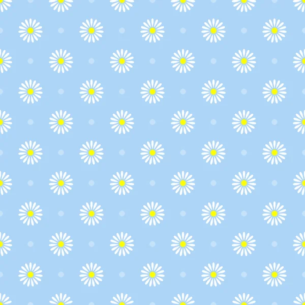 花のシームレスなパターン背景 — ストックベクタ