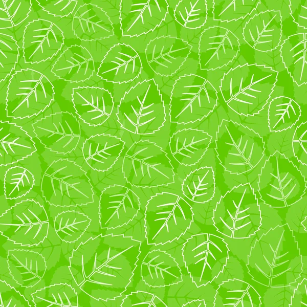 Modèle de feuilles sans couture — Image vectorielle
