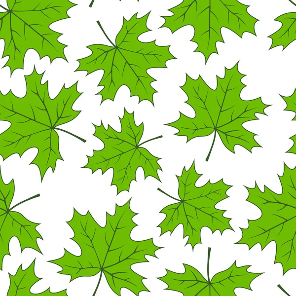 Seamless maple leaves pattern — Stock Vector