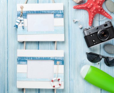 Seyahat ve tatil fotoğraf çerçeveleri