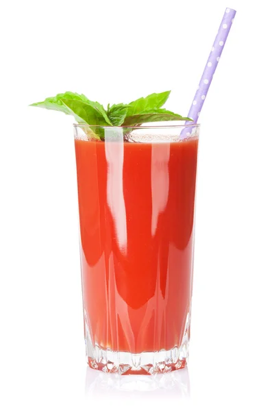 Smoothie mit frischem Gemüse. Tomatensaft — Stockfoto