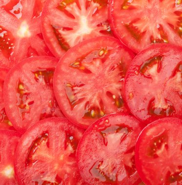 Taze Bahçe domates dilimleri