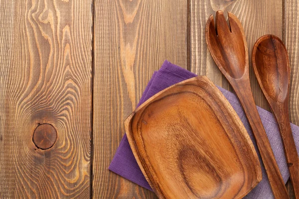 Wood kitchen utensils — Stock Photo, Image