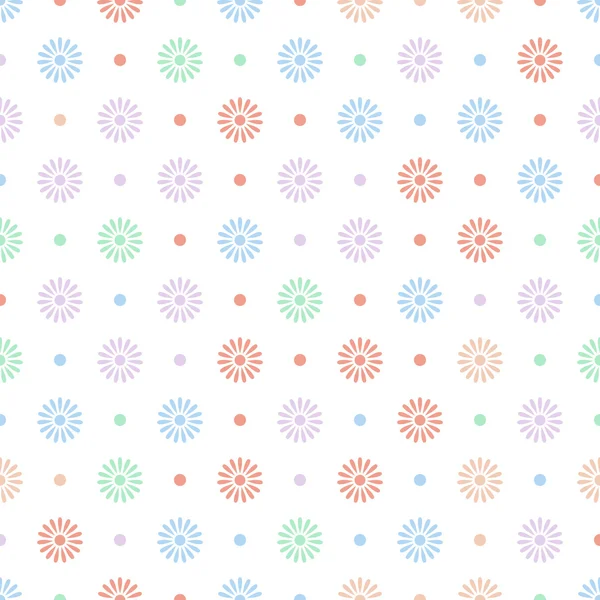 Blume nahtlose Muster Hintergrund — Stockvektor