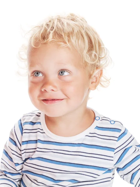 Kręcone blond dziecko — Zdjęcie stockowe