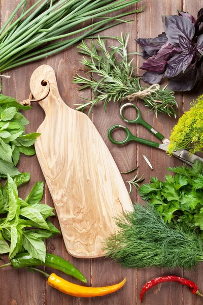 Ierburi proaspete de grădină și condimente — Fotografie, imagine de stoc