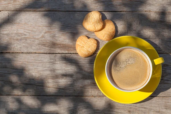 Coffee cup and cookies — Stock Photo, Image