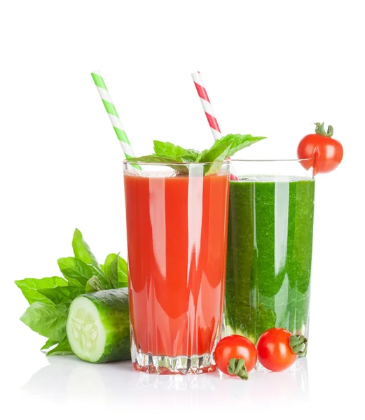 Färsk grönsak smoothie. — Stockfoto