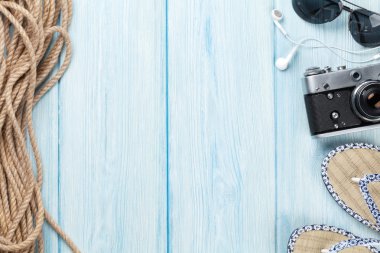 Seyahat ve tatil öğeler tablo