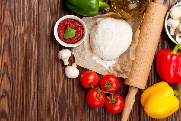 Ingredientes de cozinha pizza — Fotografia de Stock