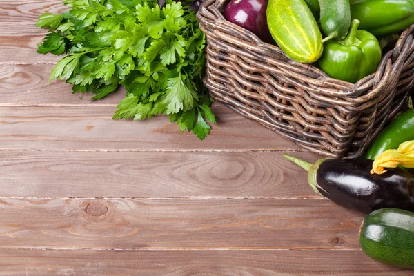 Garden vegetables and herbs — Stock Photo, Image