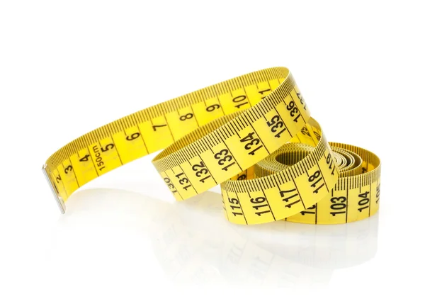 Yellow measure tape — Stock Photo, Image