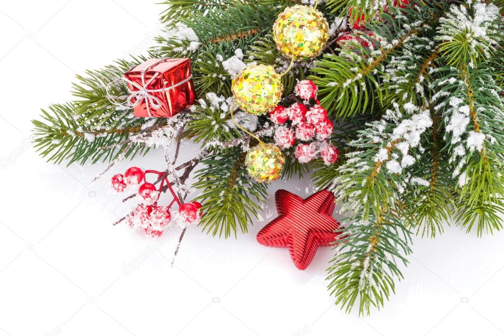 Christmas fir tree with decor