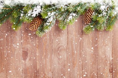 Köknar ağacıyla Noel arkaplanı