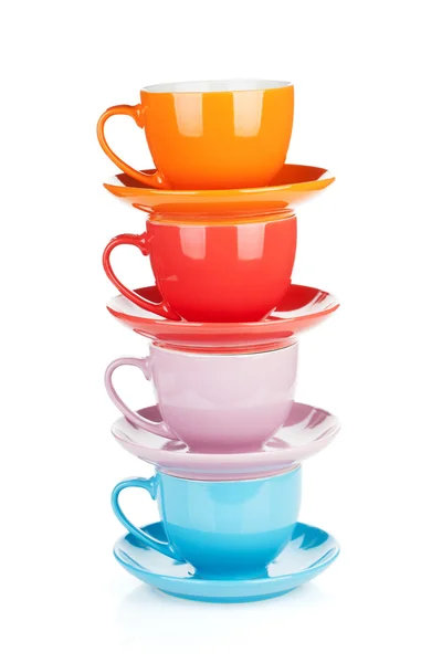 Ensemble de tasses colorées — Photo