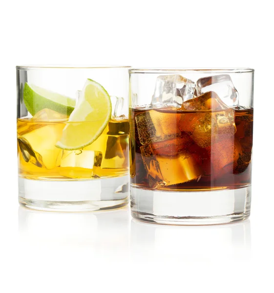Whiskey and cola cocktails — Stock Photo, Image