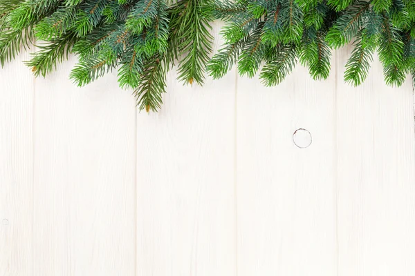 Fundo de natal com pinheiros — Fotografia de Stock