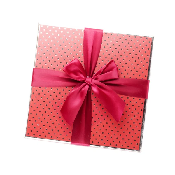 Gift box on white background — Stock Photo, Image