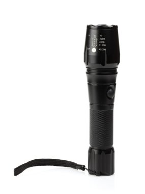 Metal siyah el feneri