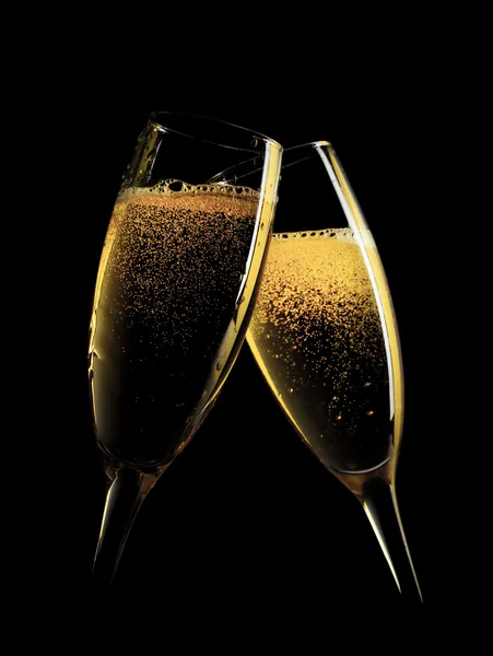 Dwa kieliszki szampana. — Zdjęcie stockowe