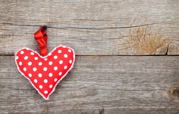 Červená Valentýn srdce hračka — Stock fotografie