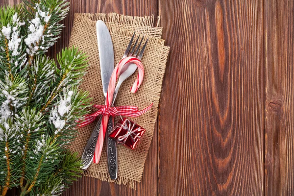Karácsonyfa a evőeszközök — Stock Fotó