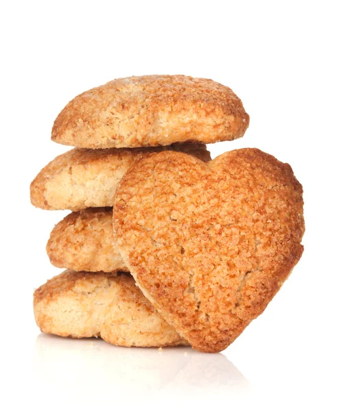 Biscotti a forma di cuore — Foto Stock