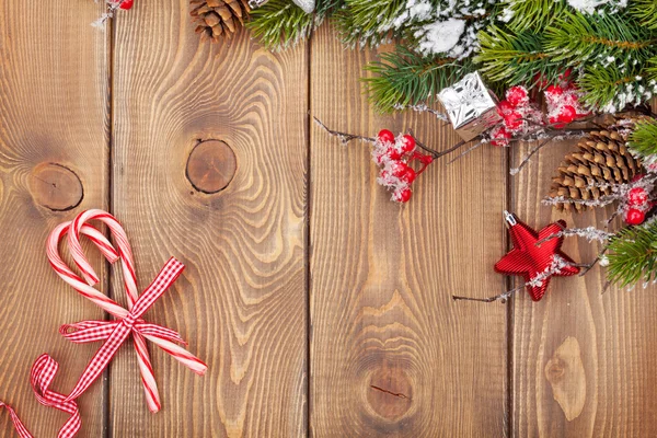 Vánoční dřevěné pozadí — Stock fotografie
