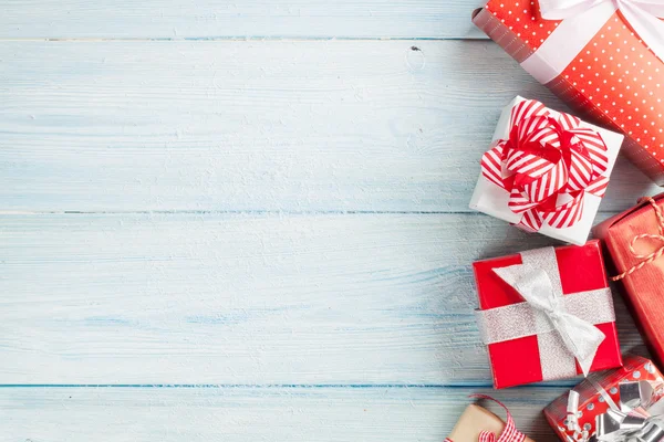 Weihnachtsgeschenkboxen — Stockfoto