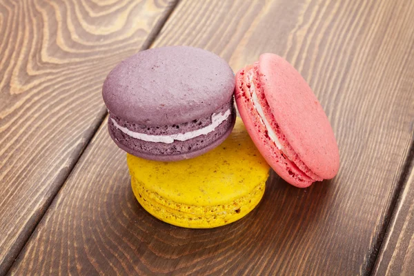 Biscoitos macaron coloridos — Fotografia de Stock