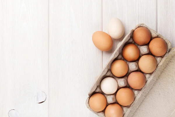 Scatola di cartone uovo — Foto Stock