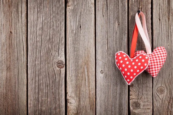 Zwei Valentinstag-Herzen — Stockfoto