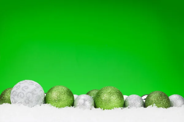 ボールとクリスマスの背景 — ストック写真