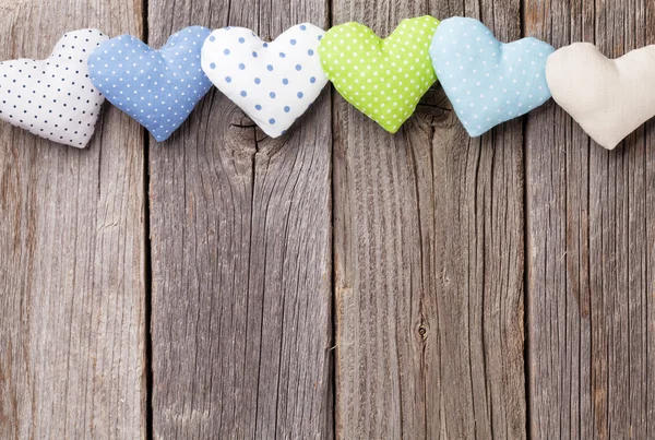 De dag van Valentijnskaarten speelgoed harten — Stockfoto