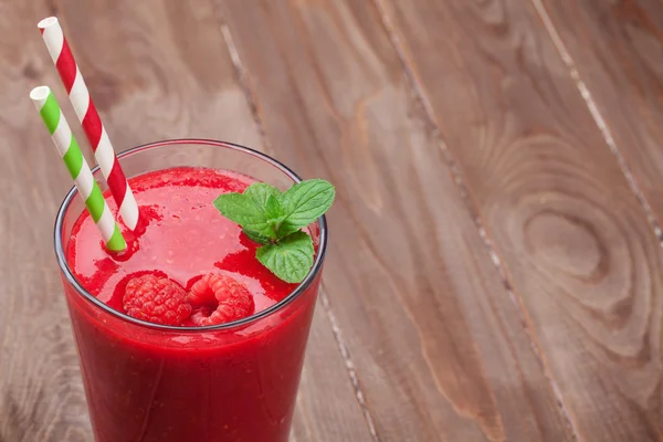 Färska hallon smoothie — Stockfoto