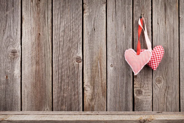 Zwei Valentinstag-Herzen — Stockfoto