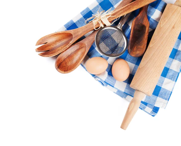 Utensili da cucina su bianco — Foto Stock