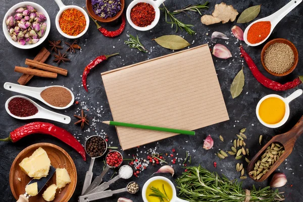 Notepad for your recipe — Stock Photo, Image