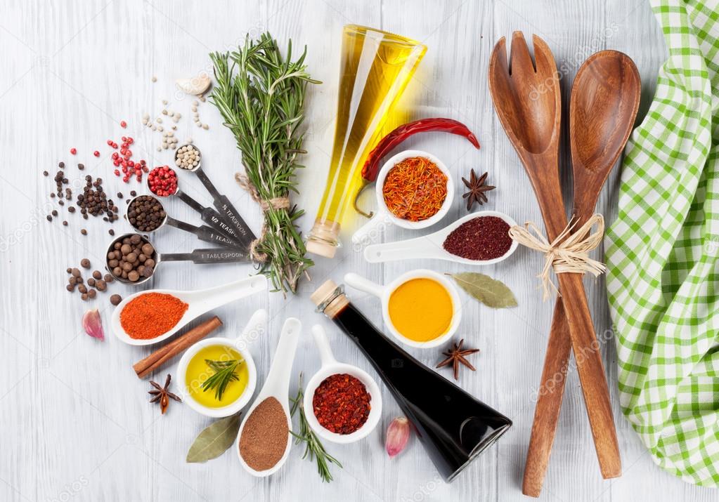 Various Herbs and spices