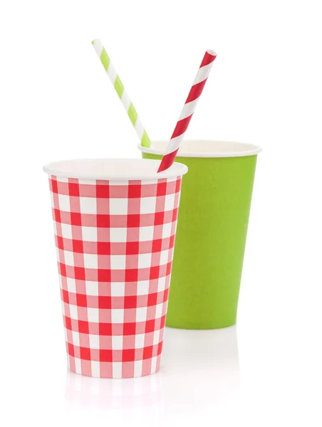 Two paper cups — Stock Photo, Image