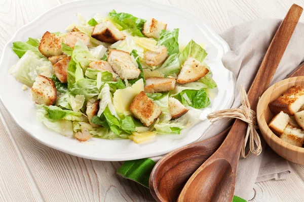 Salada de césar saudável e fresca — Fotografia de Stock