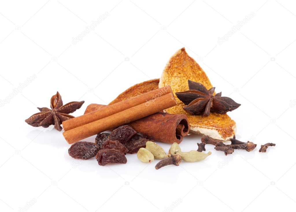 Mulled wine spice ingredients