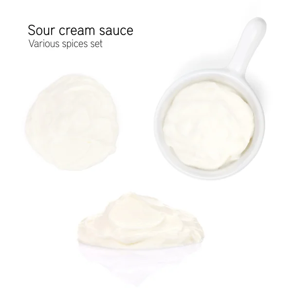 Salsa de crema agria — Foto de Stock